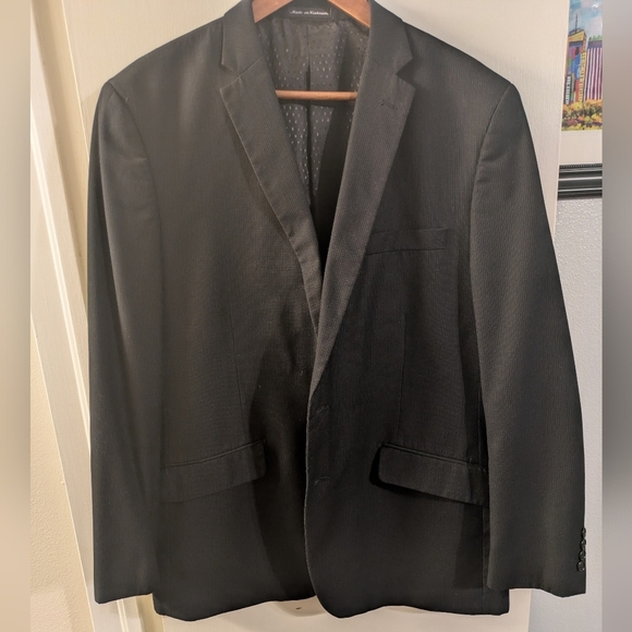 Van Heusen Other - Van Heusen Black Striped Suit